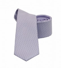                    NM slim szövött nyakkendő - Szürke pöttyös Aprómintás nyakkendő